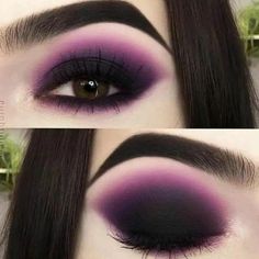 Edgy Eye Makeup, Maquillage Goth, Goth Makeup Tutorial, Goth Eye Makeup, Skincare Favorites, Purple Eye Makeup, Witch Makeup, Purple Makeup