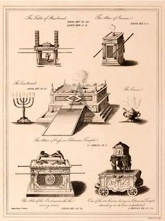 this is an illustration of different types of items in the world, including menorah