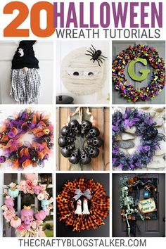 20 halloween wreaths that are easy to make