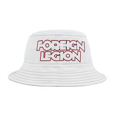 Embrace the old-school hip-hop vibe with this Bucket Hat featuring Foreign Legion Music inspiration. Made with durable 100% polyester, available in two sizes, and with two stitching color options, this hat is a great accessory for festivals and everyday wear. Perfect for music lovers and those who appreciate independent style. Product features - 100% Polyester fabric for durability - Choose between two stitching colors - Available in two sizes - Great accessory for sun protection and festivals - Made in USA Care instructions - Do not bleach - Dry flat - Iron, steam or dry: low heat - Dryclean - Machine wash: cold (max 30C or 90F) Foreign Legion, Music Inspiration, Boom Bap, Streetwear Accessories, Retro 90s, Flat Iron, Music Lovers, Sun Protection, Old School