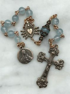 Pyay, Lady Of Sorrows, Our Lady Of Sorrows, Dope Jewelry, Funky Jewelry, Aquamarine Gemstone, Jewelry Inspo, Dream Jewelry, Pretty Jewellery