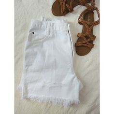 "Your new favorite high waist denim shorts, just in time for Summer vacation, festival and concert season, and the Fourth of July, check out these custom cutoff distressed vintage gems from Gitano jeans in the 90's! Ladies Size Vintage 12/ Modern fits size 8 / 29 best (please see measurements). Bright white; 100% denim cotton; longer inseam; 5-pocket design; belt loops; I custom destroyed these with distressed patches and fringe. These measure lying flat 14.75\" across waist (almost 15\"), 12.5\" high rise, about 23.25\" across hips, and 5.5\" inseam. Excellent vintage condition with minor wash wear/ pilling. Ships fast! I'm a SAHM and Small Business owner, thank you so very much for your support! --Jen #1552 [Props not included] Photo #3 distressing on front Photos #6, #7 distressing on b Distressed High-rise Jean Shorts For Summer, Distressed High Rise Jean Shorts For Summer, High Rise Distressed Jean Shorts For Summer, Casual Summer Jean Shorts With Frayed Hem, Casual Jean Shorts With Frayed Hem For Summer, Summer Distressed Jean Shorts, Distressed Denim Shorts For Summer, Trendy High Rise Jean Shorts For Summer, Summer Ripped Cutoff Jean Shorts