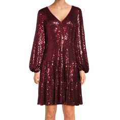 You'll shine at any event in this women's Focus By Shani fit & flare v-neck sequin dress. Click on this WOMEN'S GUIDE to find the perfect fit and more! You'll shine at any event in this women's Focus By Shani fit & flare v-neck sequin dress. Click on this WOMEN'S GUIDE to find the perfect fit and more! FEATURES Fit & flare silhouette Sequin construction Zipper back 3/4-length set-in sleeves Fully lined V-neckFIT & SIZING 39-in. length from shoulder to hem Midi length hits below the kneeFABRIC & Sequin Dress, Fit & Flare, Midi Length, Fabric Care, Gender Female, Size 16, Age Group, Perfect Fit, Dress Outfits