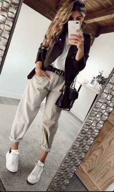 Looks Jeans, Outfit Primavera, Mode Casual, Looks Chic, Ideas Aesthetic, Aesthetic Summer, Autumn Outfit, 가을 패션, Looks Style