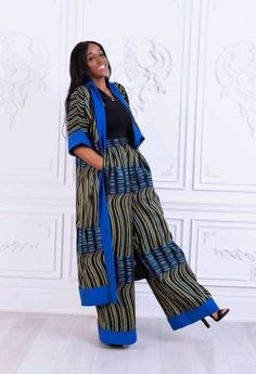 Ankara Kimono Style, Kimono Set, Loose Clothes, Ethno Style, African Print Clothing