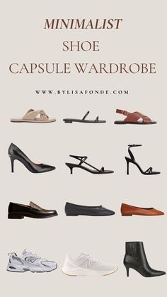 The Best Shoe Capsule Wardrobe in 2024 - By Lisa Fonde Shoe Capsule Wardrobe, White Sneaker Boots, Shoe Capsule, Plus Size Capsule Wardrobe, Wardrobe For Women, Fashion Terms, Shoe Wardrobe