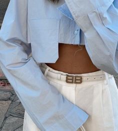 Boxy Cropped Shirt, Cropped Shirt, Thrift Fashion, Embroidered Sweatshirts, Streetwear Outfit, Newest Trends, Crop Shirt, All About Fashion