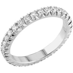 a white gold wedding band with rows of diamonds