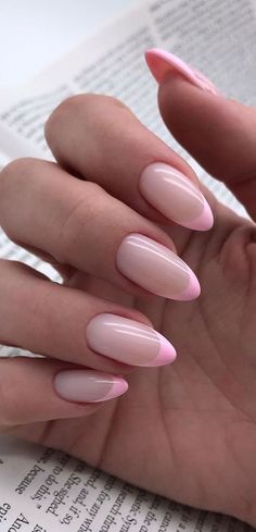 Pink Tip Nails, Minimal Nails, Pink Nail, Pink Spring, Neutral Nails, Minimalist Nails, Fire Nails, Dream Nails