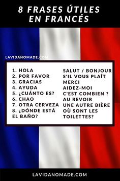 the french flag with words written in different languages