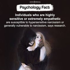 a poster with an image of two people hugging each other and the caption reads, psychic fact individuals who are highly selvesively empathetic