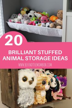 stuffed animal storage ideas for kids and adults