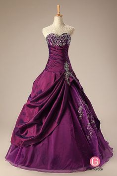 Plum Quinceanera Dresses, Dark Purple Ball Gown, Purple Ballgown, Wedding Dress With Ruffles, Purple Wedding Dress, Galaxy Fashion, Ruffle Wedding Dress, Long Sleeve Wedding Dress Lace, Dress With Ruffles