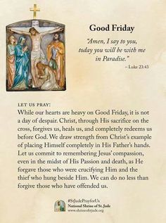 an old paper with the words good friday written on it