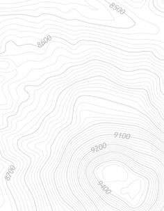 an abstract white background with lines in the shape of mountains and valleys that appear to be contoured