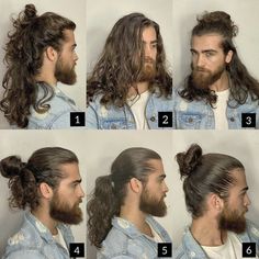 Men Hair Cuts, Popular Mens Haircuts, Types Of Men, Long Hair Beard, Man Bun Hairstyles, Mens Hairstyles Thick Hair, Mens Haircuts, Men's Long Hairstyles, Viking Hair