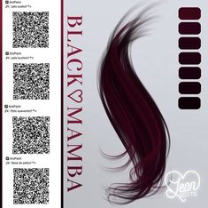 the back side of a hair salon brochure with qr code on it