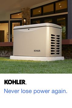 an advertisement for the koller portable backup power from one of the most trusted names in the home