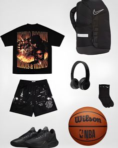 Outfit ideas for hoopers🏀. Link in bio🔗✅ #basketball #outfit #clothing #hiphop #foryou #fy Hoops Outfits, Hooper Outfit, Hooper Fits, Hiphop Outfit, Basketball Drip