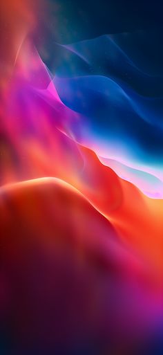 an abstract background with blue, pink and orange colors in the sky on a cell phone