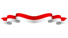 three red and white ribbons with one ribbon in the shape of a heart on a white background