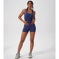 Made from a super comfortable blend of 87% nylon and 13% spandex, this jumpsuit fits true to size, so you can confidently take your usual size. Whether you're hitting the yoga mat, going for a run, or taking on extreme challenges, this jumpsuit has got you covered. @veve6 #athleisurewear #clothing Sleeveless High-stretch Athleisure Unitard, High Stretch Sleeveless Unitard For Athleisure, High Stretch Sleeveless Athleisure Unitard, High Stretch Sleeveless Unitard In Athleisure Style, Sleeveless High Stretch Bodysuit For Pilates, Sleeveless Stretch Athleisure Unitard, High Stretch Sleeveless Bodysuit For Pilates, Sleeveless Stretch Unitard In Athleisure Style, Stretch Sleeveless Athleisure Unitard