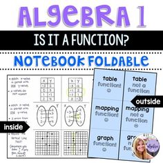 a notebook foldable with an image of the words and numbers on it