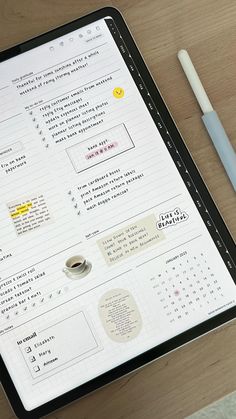 Habit Tracker Bullet Journal Good Mondays Paper | Ipad Planning 📝, Click Up App Templates, 2023 Planner Template Goodnotes, Good Mondays Paper | Ipad, Romantised School, Free Digital Planner Goodnotes 2023, Notion Blog, Neat Notes, Ipad Organization