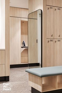 If you’re into form and function, you have arrived. The Pandora cuts sharp lines in the change room whilst concealing user’s shoes and maintaining good hanging height. It does this with unique angles and clever recess into its base. Spa Changing Room, Gym Changing Room, Gym Locker Room, Yoga Room Design