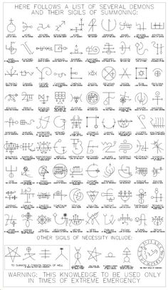 the symbols and their meaningss for each element in this book are drawn by hand