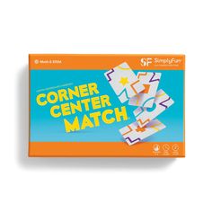 Corner Center Match by SimplyFun is a fast-paced shape and matching game for ages 7 and up Game Corner, Games Adults, Best Family Board Games, Educational Board Games, Brain Game, Math Stem, 7 Up, Think Fast, Family Board Games