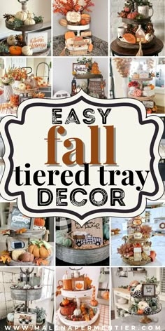 fall tiered tray decor ideas Fall Tray Decorating Ideas, Hobby Lobby Fall Decor Ideas, Fall Tiered Tray Decor Ideas, Bathroom Tiered Tray Decor, Tired Tray Decor, Dollar Tree Fall Decor Ideas, Hobby Lobby Fall Decor, Fall Lantern Decor, Bay Window Decor