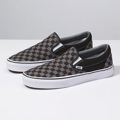 Checkerboard Slip-On Vans Slip On Black, Slip On Shoes For Women, Vans Fashion, Slip On Vans, Vans Original, Vans Checkerboard, Ashley Williams