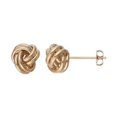 Adorn yourself in the unending beauty of these 14k gold love knot stud earrings.EARRING DETAILS Diameter: .35 in. Backings: post Metal: 14k gold Size: One Size. Gender: female. Age Group: adult. Mom Daughter Jewelry, Post Metal, Knot Stud Earrings, Daughter Jewelry, Knot Studs, Earring Ideas, Dainty Bracelets, Love Knot, Dainty Earrings