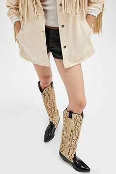 Finn Tall Western Boots Tall Western Boots, Tall Western Boot, Upcoming Fashion Trends, Free People Store, High Design, Jeffrey Campbell, Clothes Gift