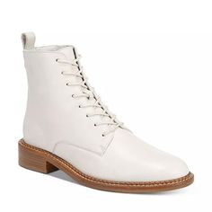 Vince Women’s New Cabria Ankle Boots Off White Size 9.5m/Eur 40.5 Original Price $450 New Without Box Leather Upper/Lining/Soles Heel 1” Shaft 5” White Leather Boots, Leather Boot, White Leather, Bootie Boots, Leather Upper, Ankle Boots, Color White, Off White, Women Shoes