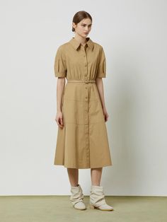 Composition : Shell: 71% cotton + 29% nylonColor : Beige_BE1_S(55), Beige_BE1_M(66)Country of Origin : CHINA Chic Fitted Cotton Belted Dress, Spring Beige Dress With Belted Cuffs, Beige Spring Dress With Belted Cuffs, Spring Beige Dresses With Belted Cuffs, Beige Spring Dresses With Belted Cuffs, Elegant Cotton Shirt Dress With Belted Cuffs, Beige Dress With Belted Cuffs For Spring, Spring Cotton Dresses With Belted Cuffs, Cotton Dresses With Belted Cuffs