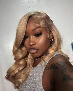 Honey blonde hair inspo Hairstyle Suggestions, Ash Blonde Bob, Wig Installs, Birthday Hairstyles, Weave Styles, Blonde Lace Front Wigs, Ash Blonde Hair