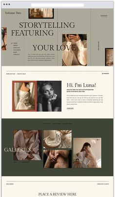 an image of a website design for a fashion store