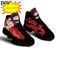 Product Infomation: Custom name- betty boop- cartoon- printed shoe Air Jordan 13 Gifts For Men Women For Fans Sneakers Full Size ShoesThis is Shoes Air Jordan 13 Custom Print On Demand. Best shoes gifts for men women with full size+ Style: Air Jordan 13.+ Upper skin can print patterns.+ Hidden laces perforated webbing morder beautiful and firm.+ Shoes constructed with rubber sole wear-resistant and antiskid.+ TPU buckle upscale environmental protection and wear resistance, no customizable.+ High Statement Highlights, Jordan Swag, Shoes Cartoon, Jordan Shoe, Jordan 13 Shoes, Cartoon Shoes, Betty Boop Cartoon, Popular Sneakers, Air Jordan Sneakers