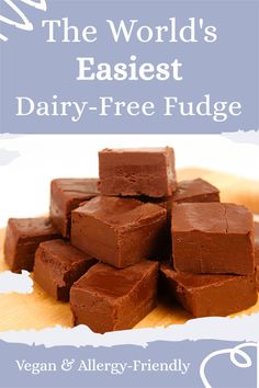 the world's fastest dairy - free fudge vegan and allergy - friendly