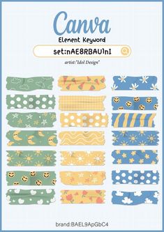 a bunch of different types of hair clips on a blue and white background with the words can