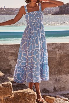 Description Details: Material: Polyester Style: Street, Fashion Pattern Type: Dot Element: Patchwork Neckline: Spaghetti Strap Silhouette: Printed Dress Sleeve Length: Sleeveless Dresses Length: Ankle Length Fit Type: Loose Size(in) Bust Dresses Length S 23.6 45.7 M 25.2 46.1 L 26.8 46.5 XL 28.3 46.9 Tips: Due to the many variations in monitors, the color in the image could look slightly different, please take physical design and color shall prevail. Please allow 0.4"-1" differs due to manual measurement. Stylish Maxi Dress, Long Dress Design, Dress Sleeve Length, Printed Dresses, Strapless Midi Dress, Printed Long Dresses, Vestido Casual, Sweet Dress, Printed Midi Dress