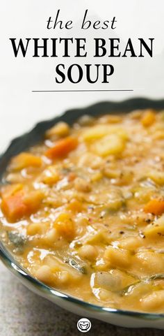 the best white bean soup with carrots and potatoes