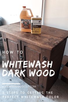 how to whitewash dark wood with step by step instructions and tips for painting furniture