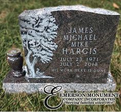 the headstone for james michael hargis