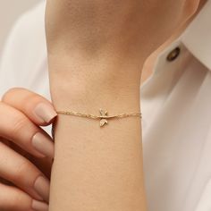 ➤DIMENSIONS ABOUT BRACELET Bracelet Lengths: 5''Inches(Baby Size), 5.5'' Inches (14 cm), 6'' Inches (15.5 cm), 6.5''Inches(16.5 cm), 7'' Inches-17.8 cm (Standart Size), 7.5'' Inches (19 cm), 8'' Inches (20.5 cm), 8.5''Inches(21.5 cm), 9'' (Anklet Size), 9.5 '' (Anklet Size), 10'' Inches(25.5 cm). Bracelet Colours: 14K Yellow Gold, 14K Rose Gold, 14K White Gold. Standart size is 7 '' Inches (18 cm). We can produce any chain size you want. ♥MATERIALS ABOUT PRODUCT Material: 14K Gold, Real Gold. We Ladybug Bracelet, North Star Necklace, Dragonfly Bracelet, Animal Bracelet, Gold Animals, Dragonfly Charm, Gold Armband, Snake Necklace, Moon Jewelry