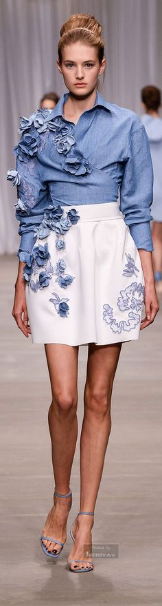 Ermanno Scervino Spring 2015 Denim Fashion