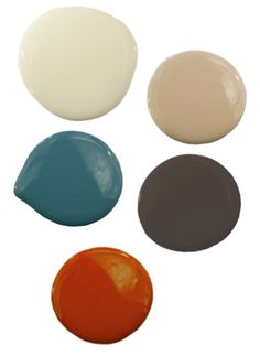 an image of some paint samples on the app store's iphone page, which is showing them in different colors