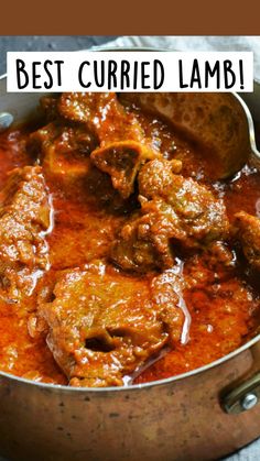 the best curryed lamb recipe is in a pot